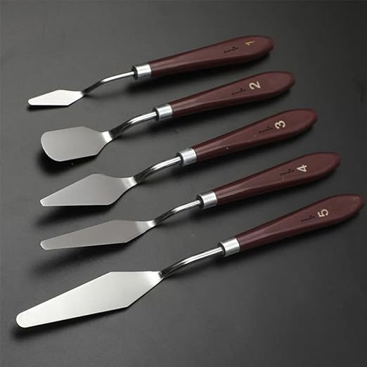 Grandink Palette Painting Knives - Set of 5 Various Sizes & Shapes Latest Deal On Grandink Palette Painting Knives - Set of 5 Various Sizes & Shapes - Dealsified