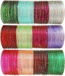 Multicolor traditional Glass bangles chudi set of 144 for womens and girls