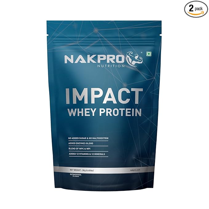 Latest Deal On NAKPRO Impact Whey Protein 2kg - Dealsified