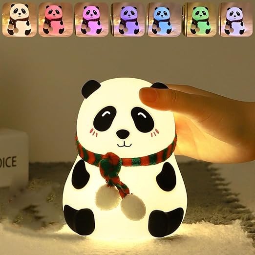 Latest Deal On One94Store Rechargeable Silicone Panda Night Light for Kids - Dealsified