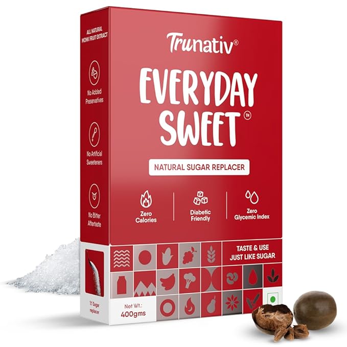 Latest Deal On Trunativ Everyday Sweet | Monkfruit Sweetener Powder | Zero-Calorie Sugar Substitute - Dealsified