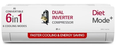 LG 1.5 Ton 5 Star DUAL Inverter Split AC (Copper, AI Convertible 6-in-1