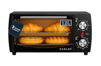 Cadlec Cruise Pro Multi-Function OTG for Kitchen, 12 Litre, 1000W, Oven Toaster Griller, Adjustable Temperature & Timer, Bake, Grill & Toast, Oven for Baking – Black