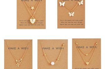 Shining Diva Fashion 5 Pcs Latest Stylish Heart Butterfly Pearl Necklace Jewellery Set for Women Pendant Necklace Gifts for Girls