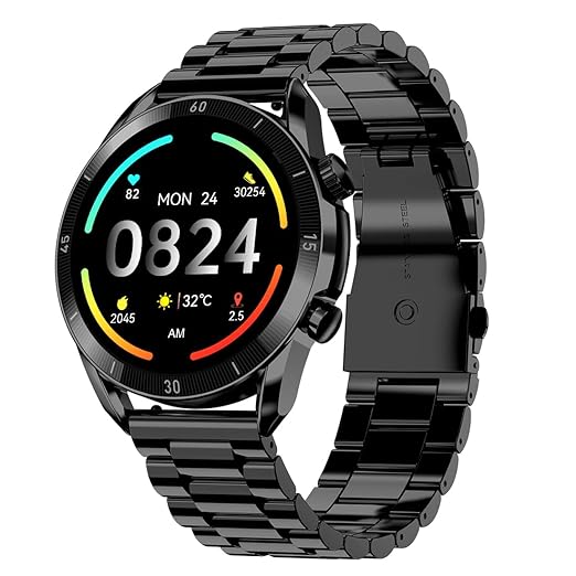Latest Deal On Fire-Boltt Legacy Luxury Round Smart Watch 1.43″ Super AMOLED,Bluetooth Calling,Wireless Charging - Dealsified