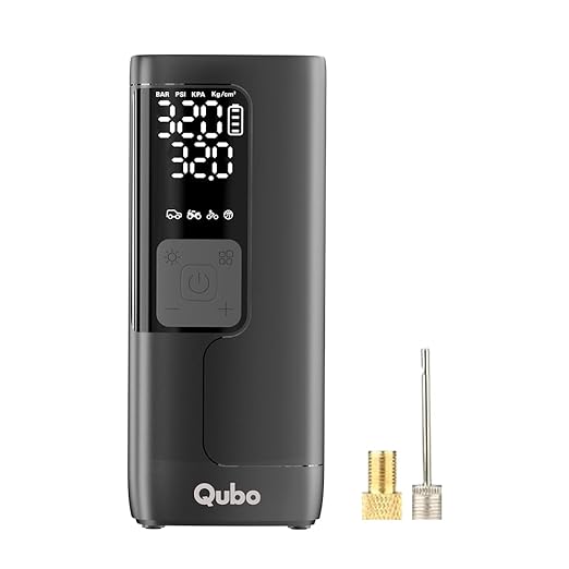 Latest Deal On Qubo Digital Tyre Inflator MAX by Hero Group | 5200 mAh Battery+12V Port - Dealsified