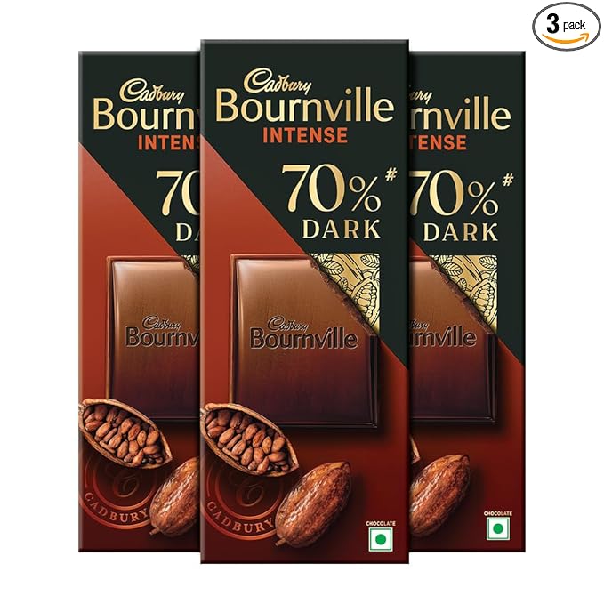 Latest Deal On Cadbury Bournville Rich Cocoa 70% Dark Chocolate Bar, 75 Gm (Pack Of 3) - Dealsified