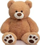 HUG ‘n’ FEEL SOFT TOYS Soft Toy Teddy Bear Plush & Stuffed Toys (4 feet, Brown)