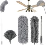 Hallstatt 3 In 1 Long Handle Microfiber Feather Ceiling Duster