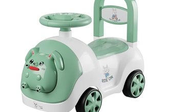 Lifelong Bunny Manual Push Ride-On Toy Car with Back Support for Boys & Girls