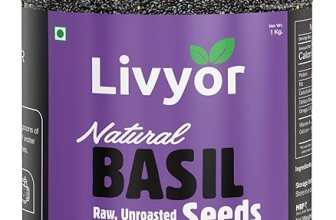 Livyor Raw Basil Seeds for eating