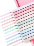 RECLUSE 12 PCS Highlighter Pastel Pen Marker Pastel Assorted Colours