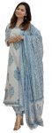 Arayna Women’s Cotton Printed Floral Straight Kurta with Palazzo Pants and Dupatta