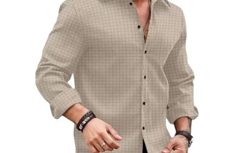 DEELMO Men’s Regular Fit Button Down Dress Shirts