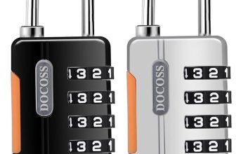 DOCOSS Metal 4 Digit Combination Number Lock for Bag