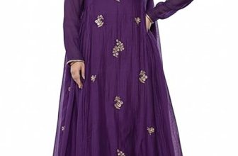 KLOSIA Women Embroidery Solid Anarkali Kurta and Pant Set with Dupatta