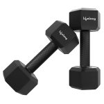 Lifelong PVC Hex Dumbbells Pack of 2 (5kg*2)