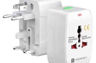 Portronics Juicemate Go Universal Travel Adapter with 6A AC Socket Output