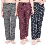 Real Basics Women’s Cotton Printed Pyjama pack of 3