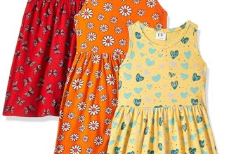 T2F Girls Cotton Knee-Length Casual Dress(Pack of 3)