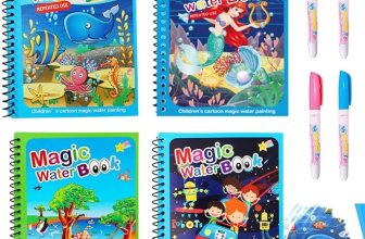 Toy Imagine 4-Pack Water Magic Coloring Books with Refillable Pens