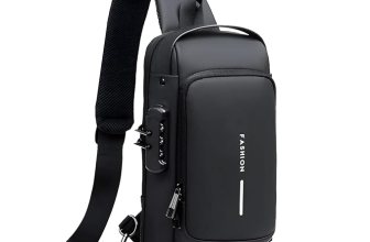 Waterproof Polyester Slim Unisex Crossbody Sling Bag