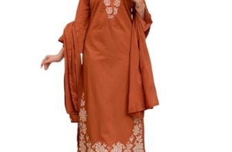 ANNI Designer Pure Cotton Embroidered Kurta Set for Women