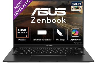 ASUS Zenbook 14, Smartchoice,AMD Ryzen AI 5 340, AI PC(AMD Radeon Graphics/16GB RAM/512GB SSD