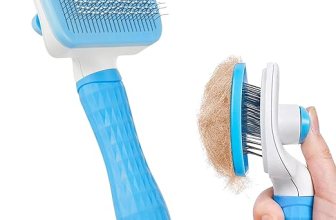 Amazon Basics Self Cleaning Slicker Pet Grooming Brush