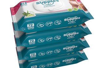 Amazon Brand – Supples Baby Wet Wipes with Lid