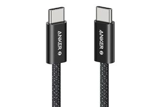 Anker Zolo USB C to USB C Cable, Braided and Dirt-Free Type C Fast Charging Cable
