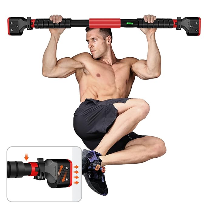 Latest Deal On Craava Pull Up Bar Doorway for Home Workout No Screws Chin Up Bar - Dealsified
