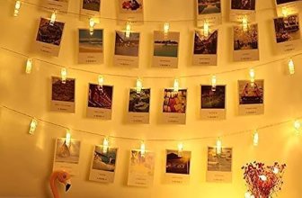 Desidiya® 16 Plastic Photo Clip Led String Lights Warm White