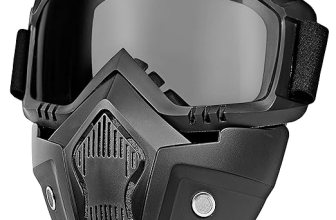 Eliane Reusable Goggle Mask Anti Scratch Uv Protective Face & Eyewear Windproof Dirt Shield