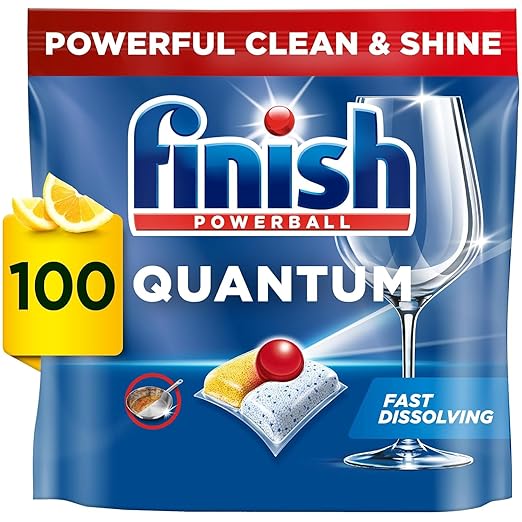 Latest Deal On Finish Quantum Dishwasher Tablets 100's lemon - Dealsified