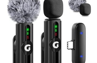 GRENARO Mic for YouTube Wireless, 3-Level Adjustable Noise Reduction Mic Wireless