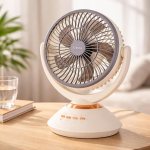 Gesto 10 Inch High Speed Rechargeable Table Fan with Oscillation