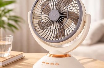 Gesto 10 Inch High Speed Rechargeable Table Fan with Oscillation
