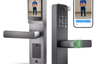 Godrej Smart Lock | Neo Pro View Digital Lock for Wooden Doors with Camera, View Screen, Wi-fi