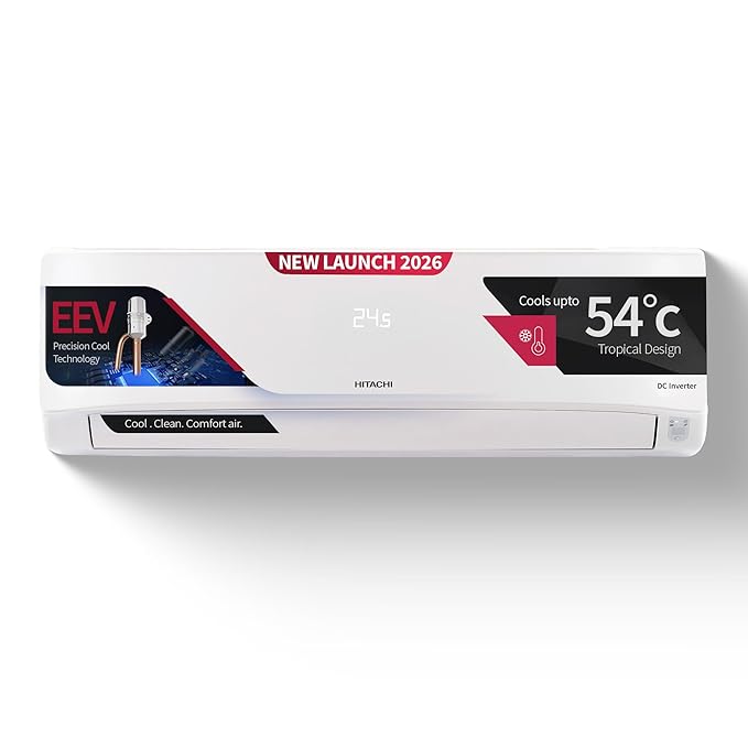 Latest Deal On Hitachi 1 Ton 5 Star, New Star rated, Inverter Split AC - Dealsified