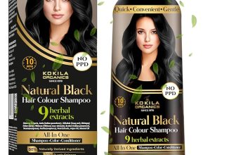 Kokila NO PPD Shampoo Hair Colour – Black 400ml for Women and Men
