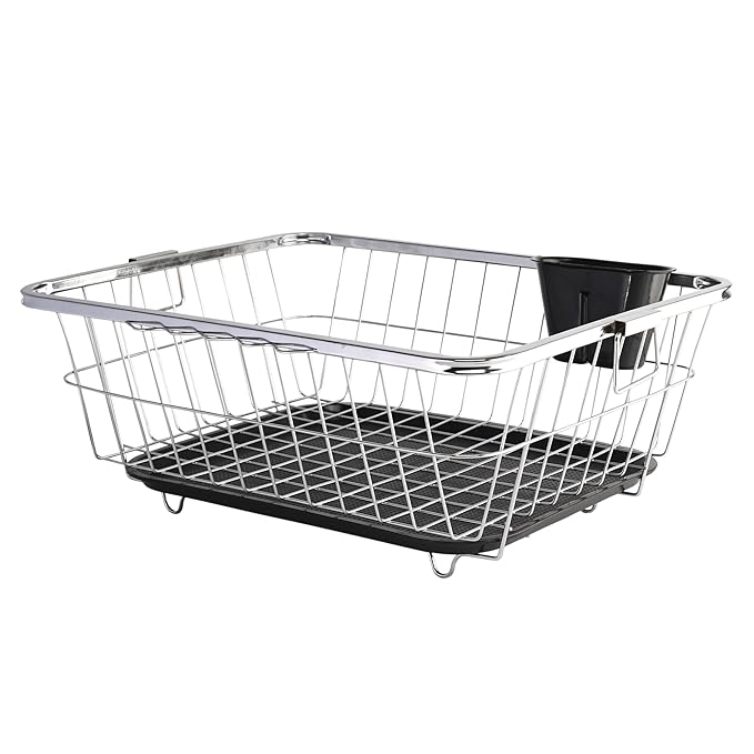 Kuber Industries Stainless Steel Dish Rack for Kitchen Latest Deal On Kuber Industries Stainless Steel Dish Rack for Kitchen - Dealsified
