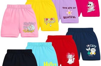 Kuchipoo Girls Regular Fit Cotton Shorts – Pack of 8