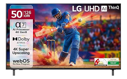 Latest Deal On LG 126 cm (50 inches) UA82 AI Series 4K Ultra HD (3840 x 2160) Smart webOS LED TV - Dealsified