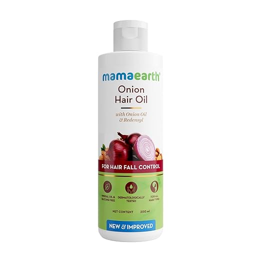 Latest Deal On Mamaearth Onion Hair Oil with Onion Oil & Redensyl for Hair Fall Control - Dealsified