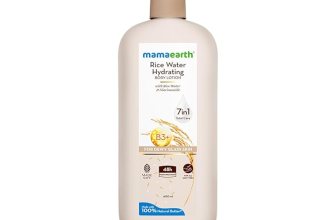 Mamaearth Rice Water Hydrating Body Lotion with Rice Water & Niacinamide for Dewy Glass Skin
