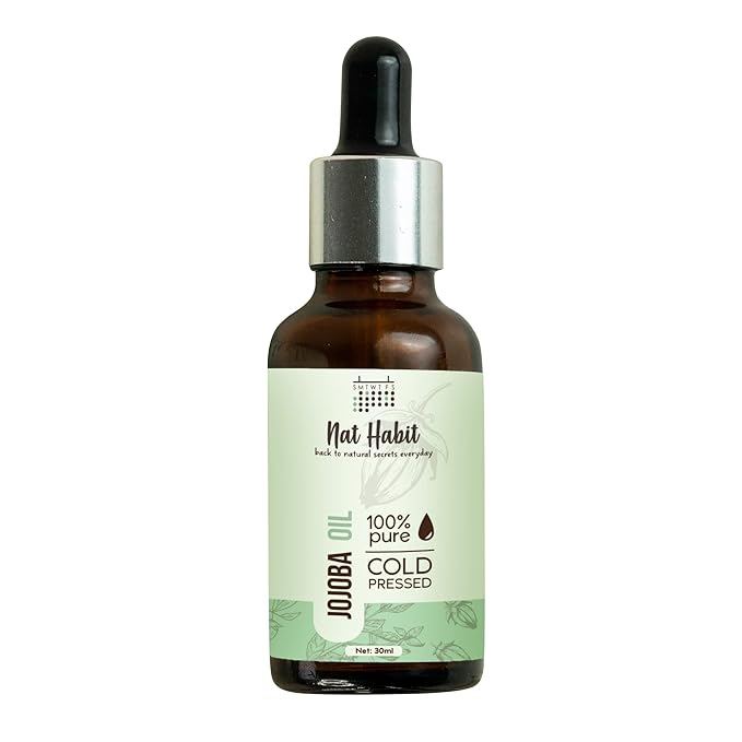 Latest Deal On Nat Habit Cold Pressed 100% Pure Jojoba Oil for Skin & Hair - Dealsified