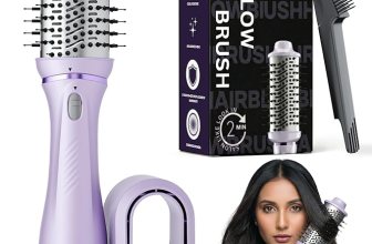 Ownair Hot Air Brush for Hair with Dryer, 4 Heat & Speed Modes