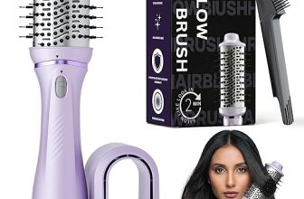 Ownair Hot Air Brush for Hair with Dryer, 4 Heat & Speed Modes