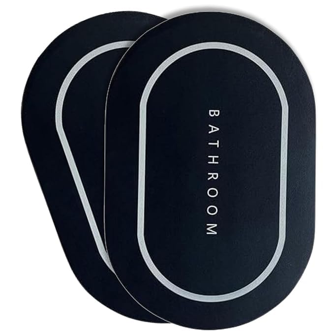 Latest Deal On Pack of 2 Quick Dry Soft Water Absorbing Bathroom Rectangular Mat - Dealsified